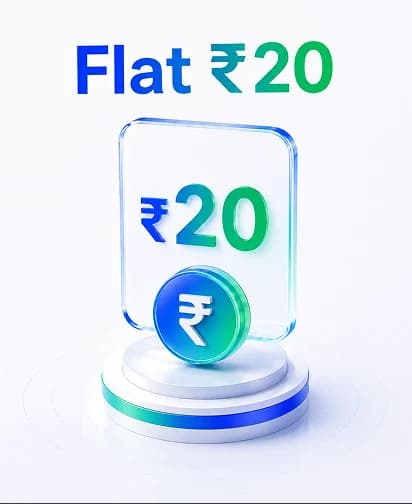 Flat ₹20 brokerage
